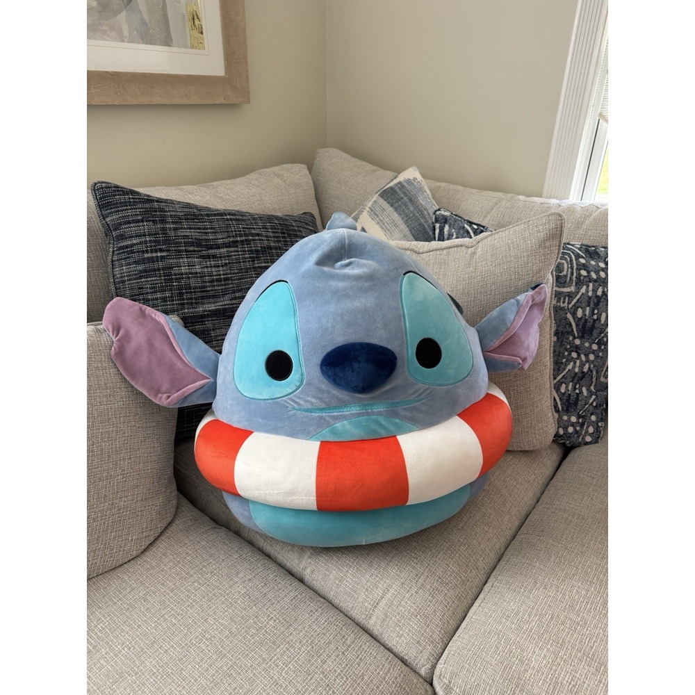 Disney Lilo & Stitch Squishmallow Stitch at‎ the Beach 24" Jumbo Plush